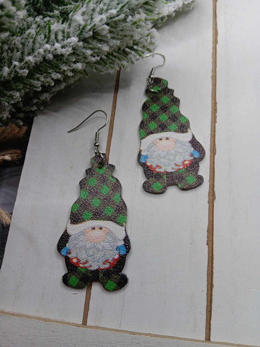 Green Gnome Earrings