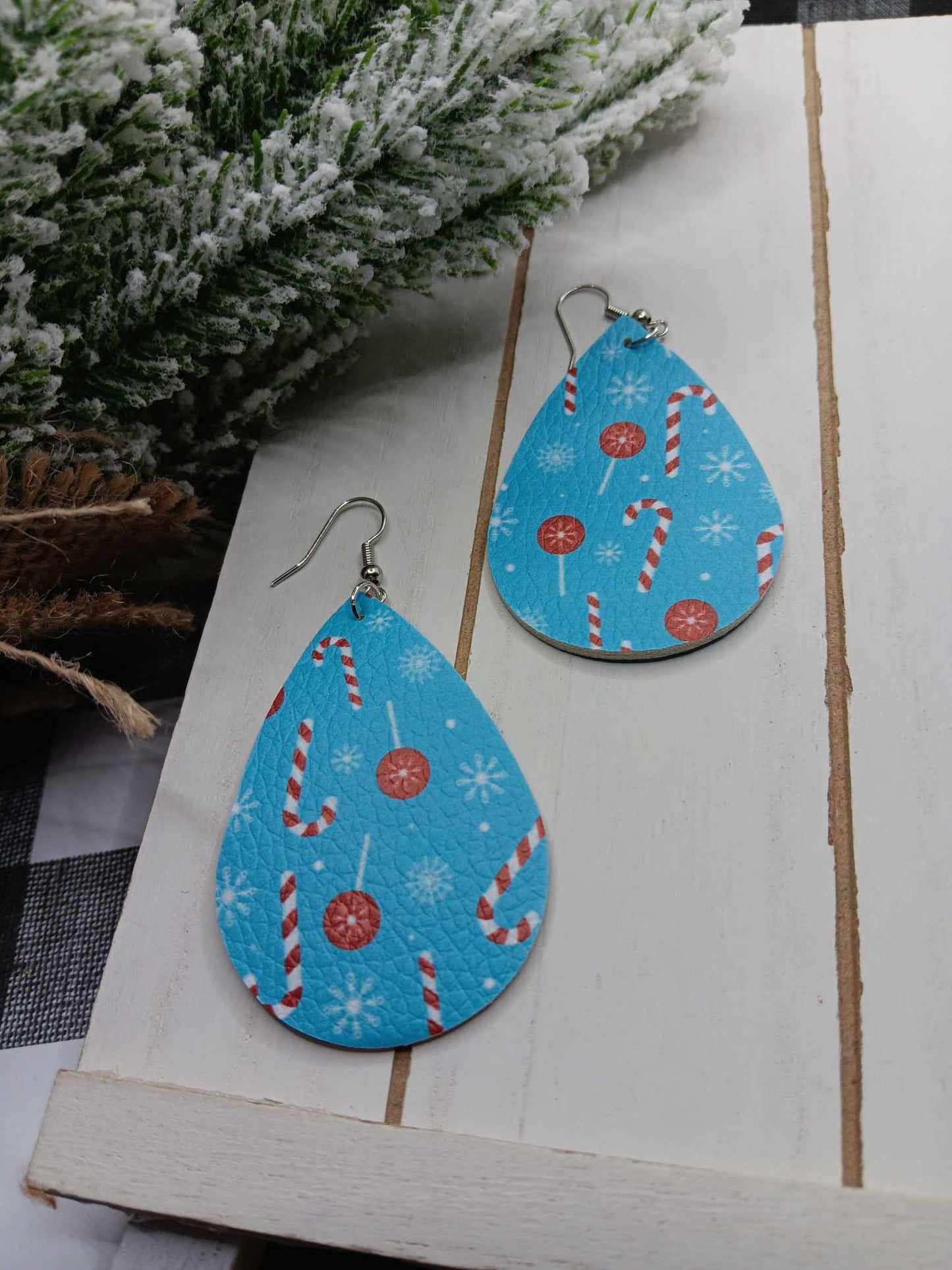 Candy Cane & Lollipop Earrings
