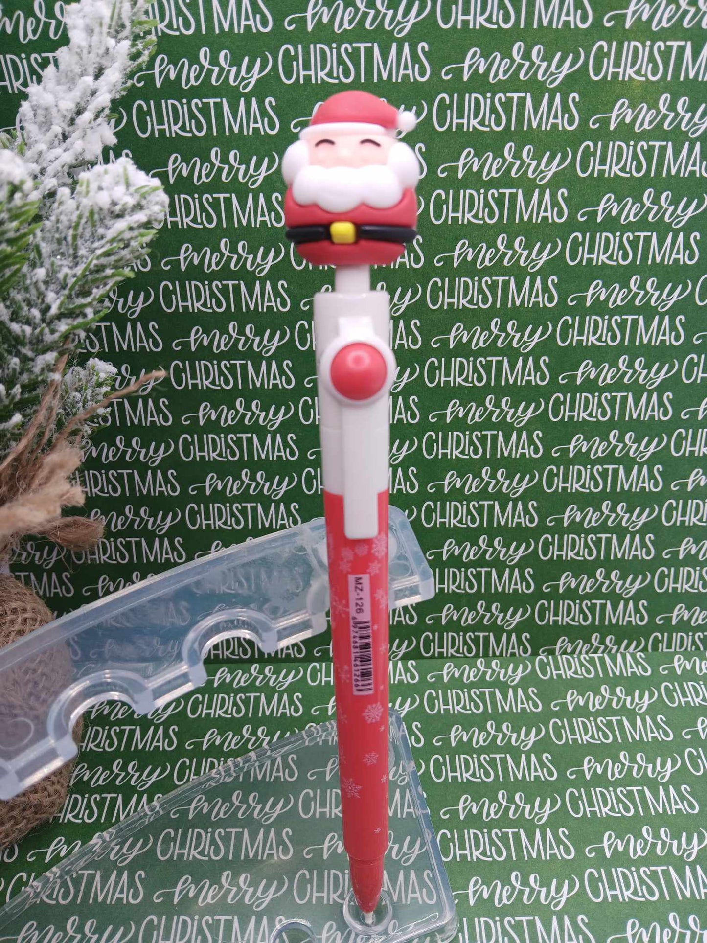 Spinning Santa Ink Pen