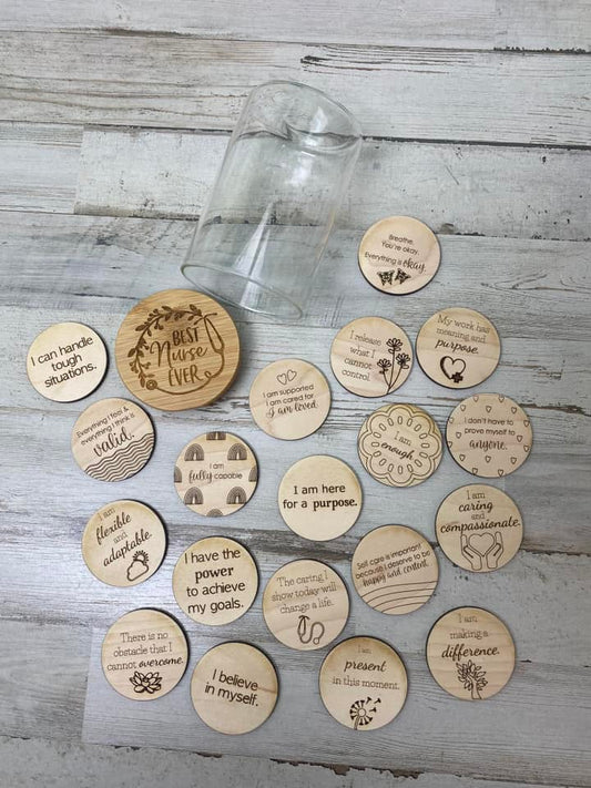 Best Nurse EVER Themed Glass Jar