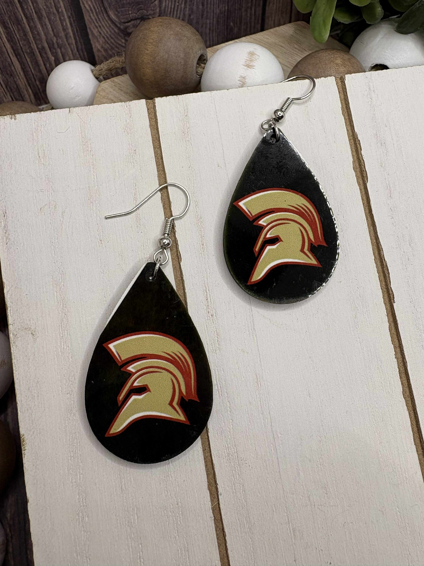 South Paulding Spartans Earrings - BLACK