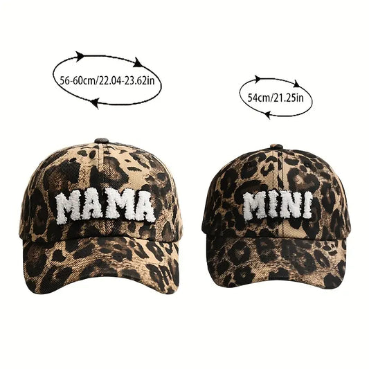 Mama & Mini Leopard Hat Set