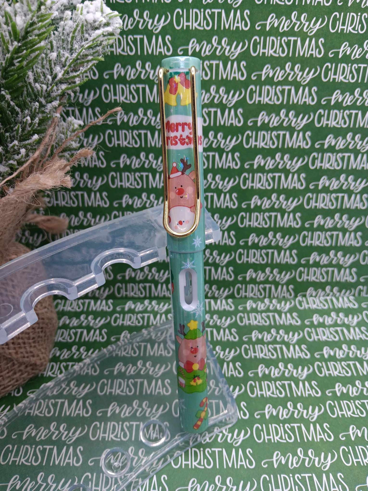 Merry Christmas Infinity Pencil - Green