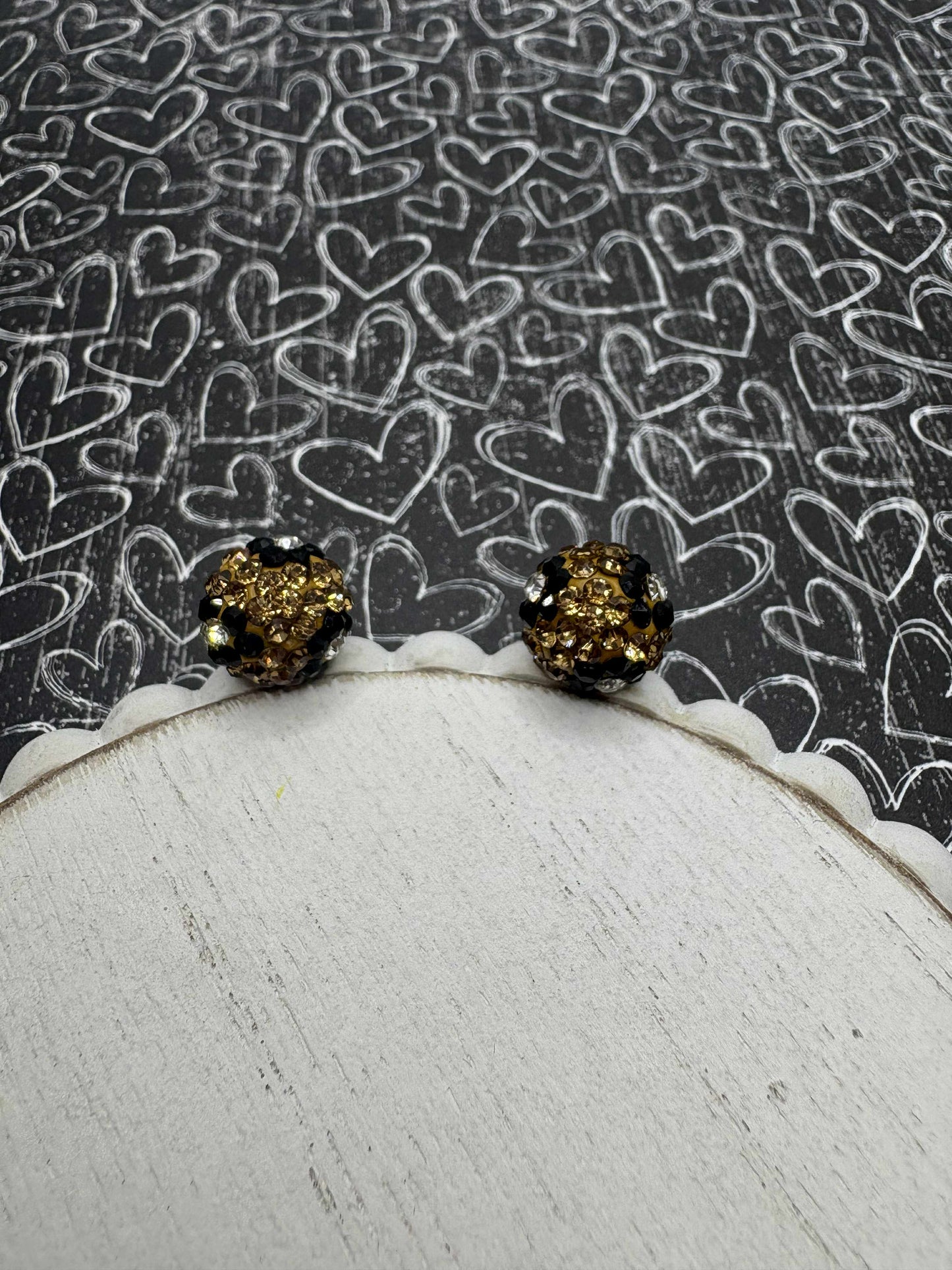 Leopard Rhinestone Earrings