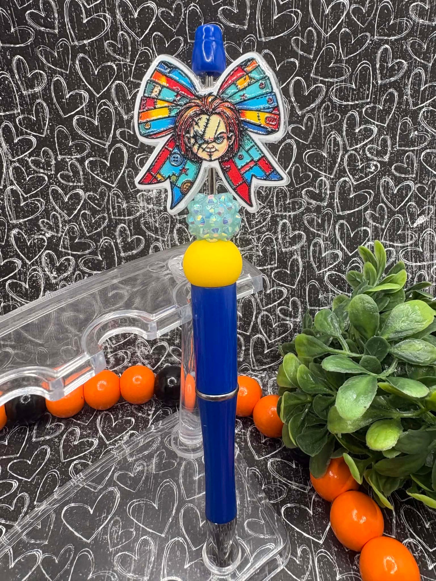 Chuck Themed Beaded Ink Pen