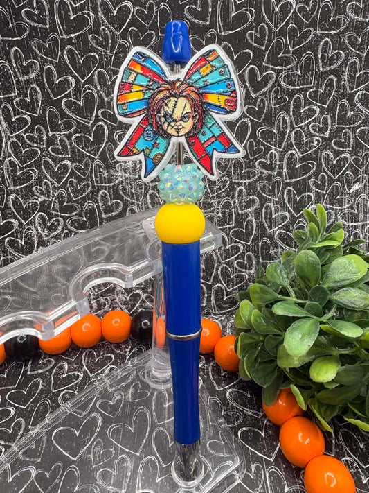 Chuck Themed Beaded Ink Pen