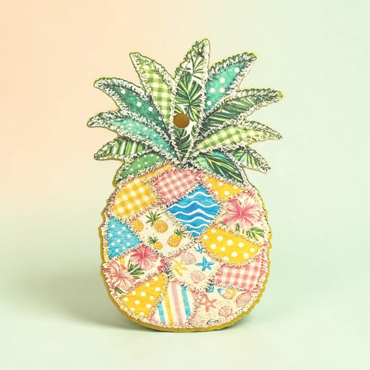 PREORDER - Pineapple Patchwork Freshie