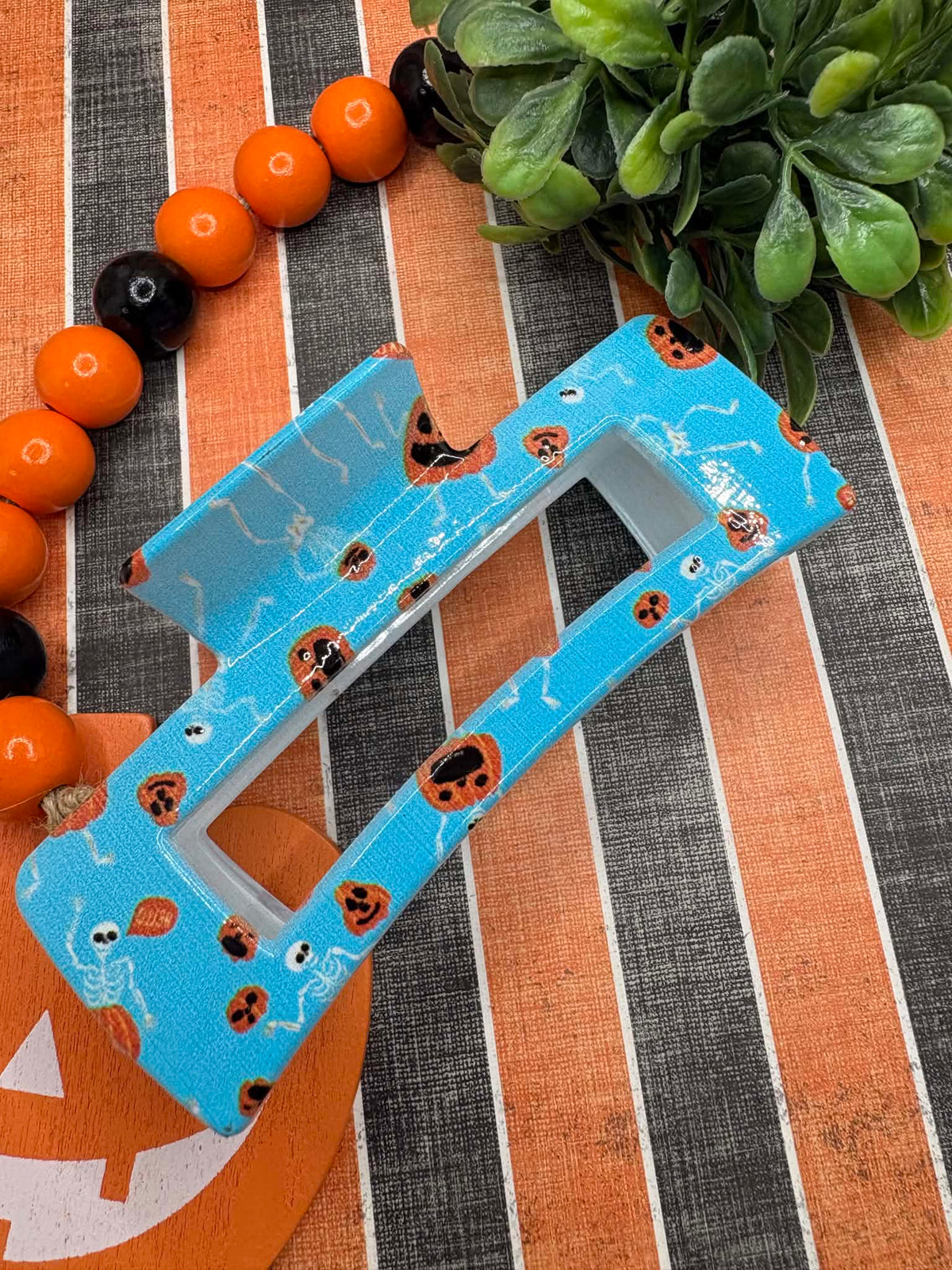 Halloween Hair Claw Clip - Blue