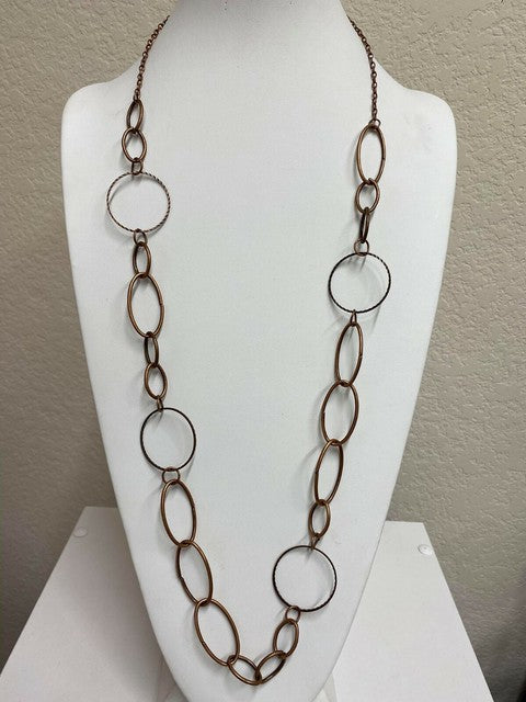 Copper Circles Necklace