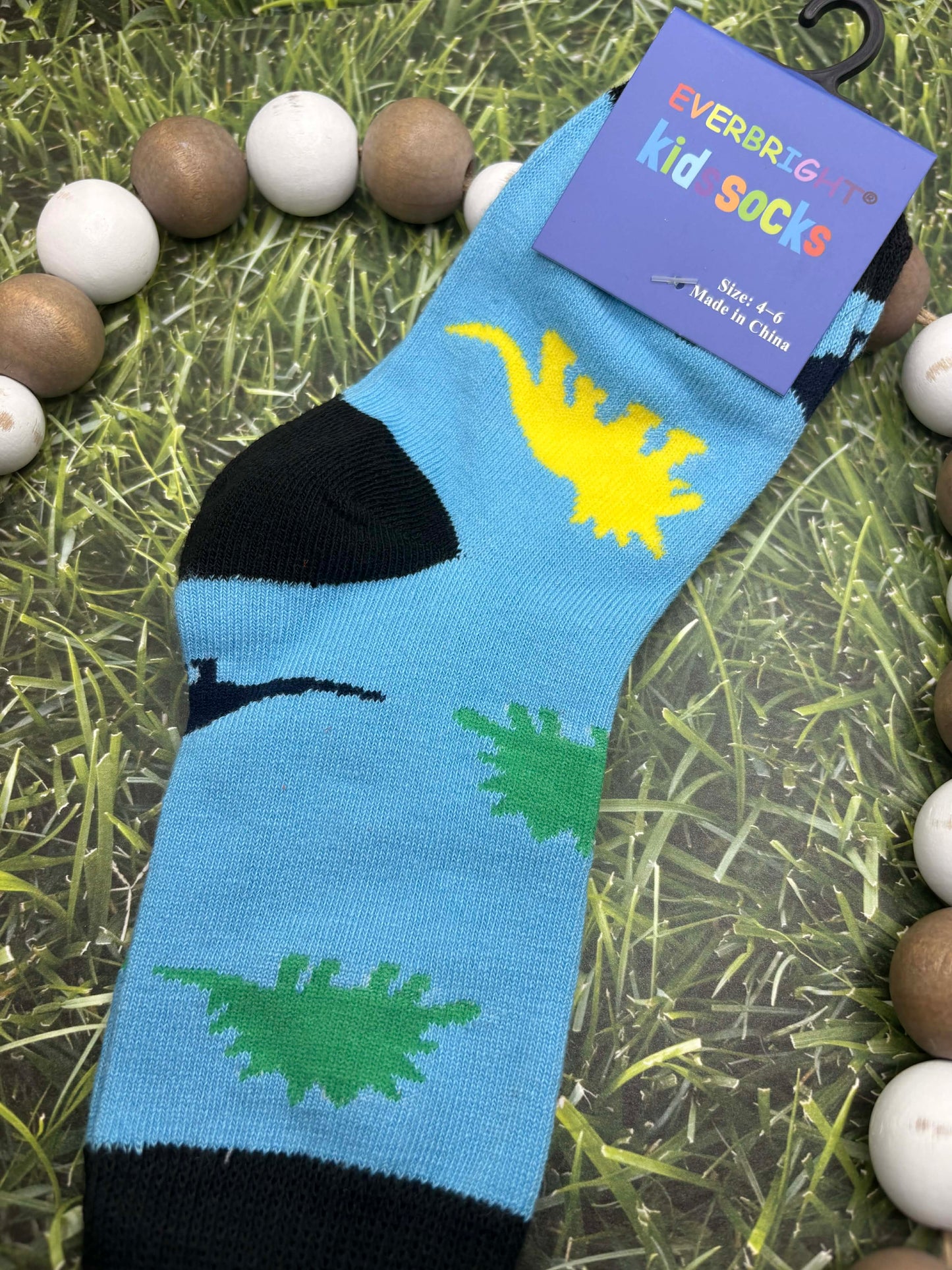 Blue Dinosaur Socks