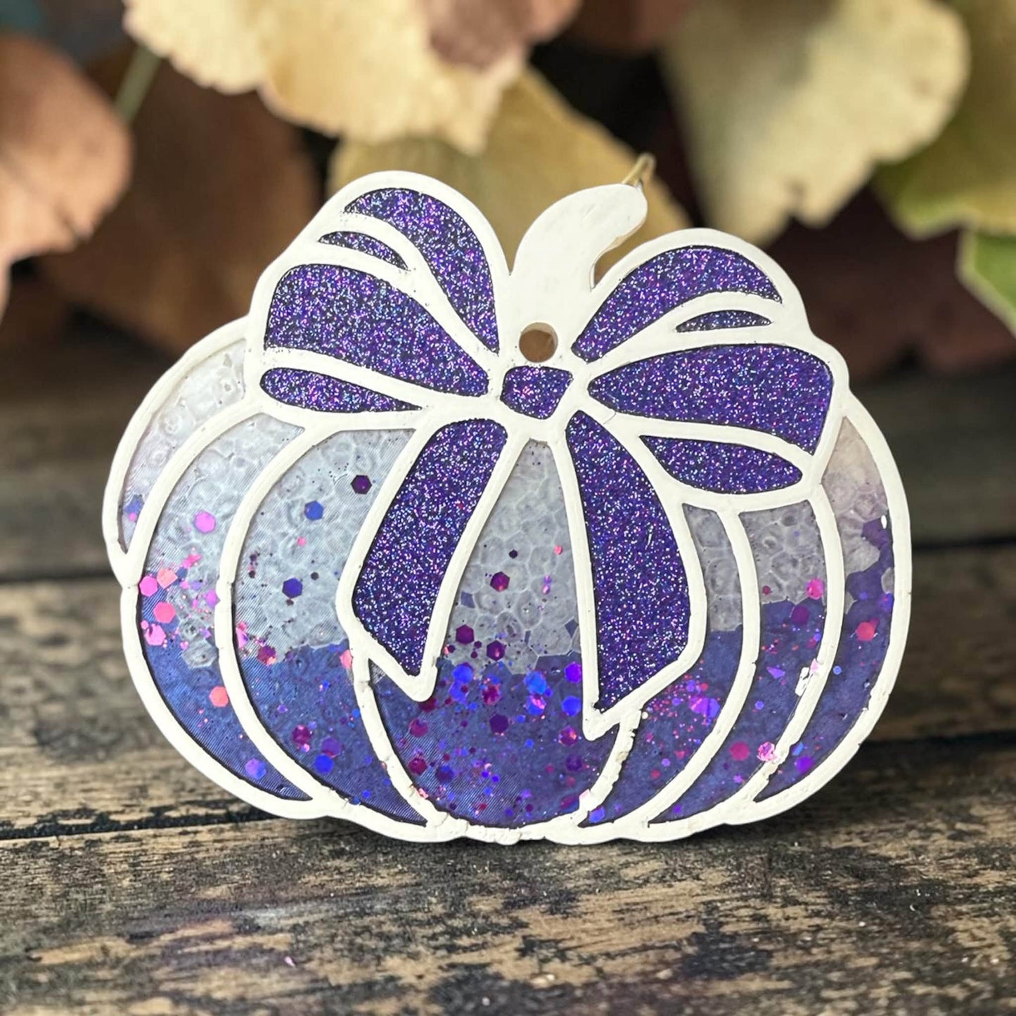 PREORDER - Purple Sparkle Pumpkin Freshie