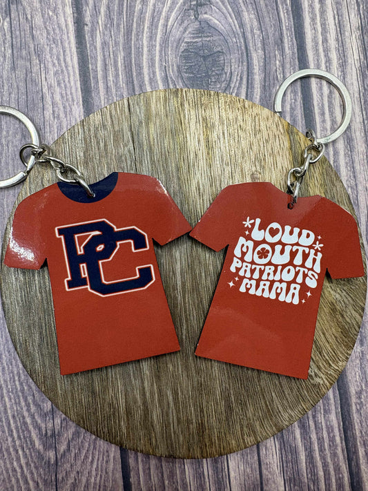 Paulding County High School Keychain - Loud Mouth Patriots Mama