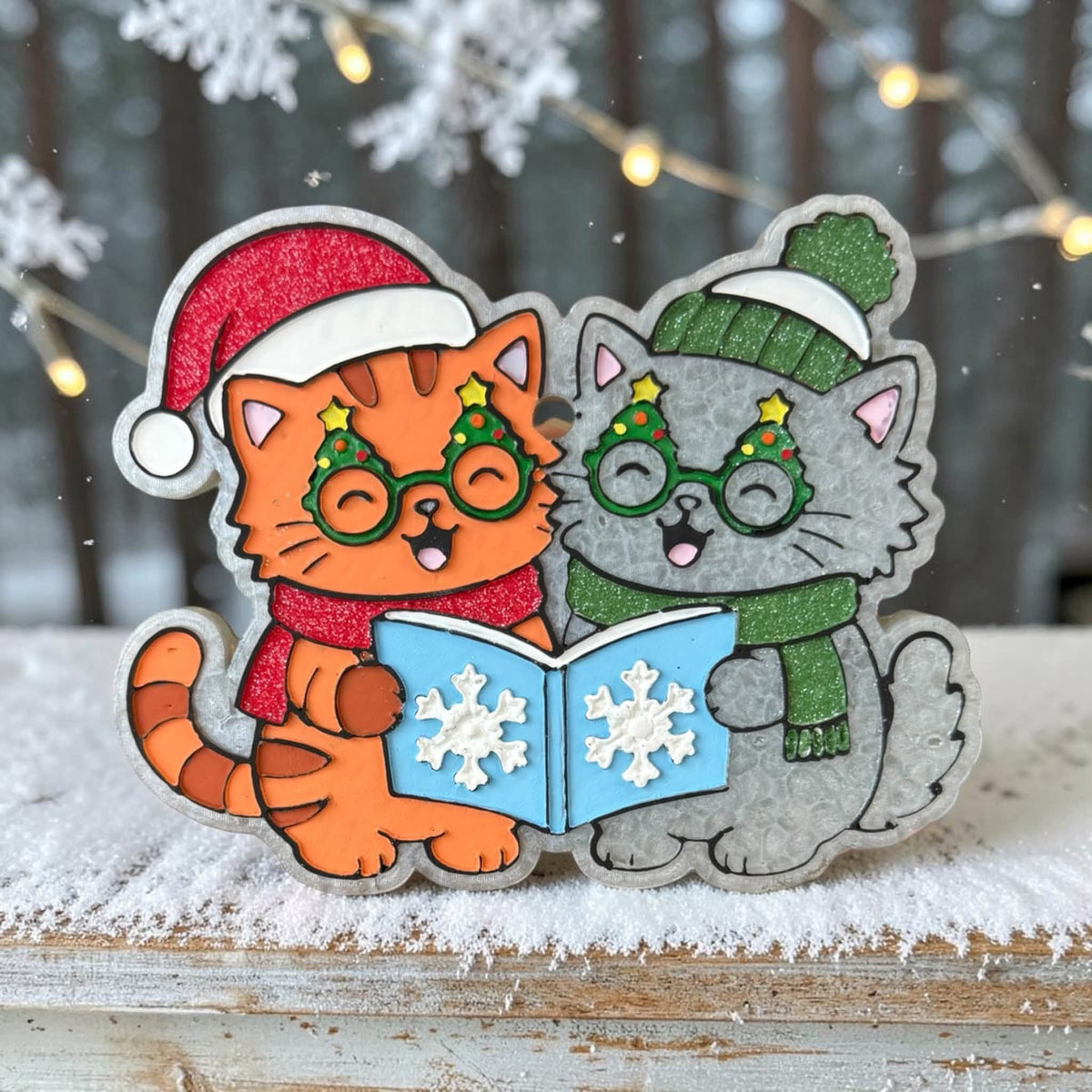 PREORDER - Caroling Cats Freshie