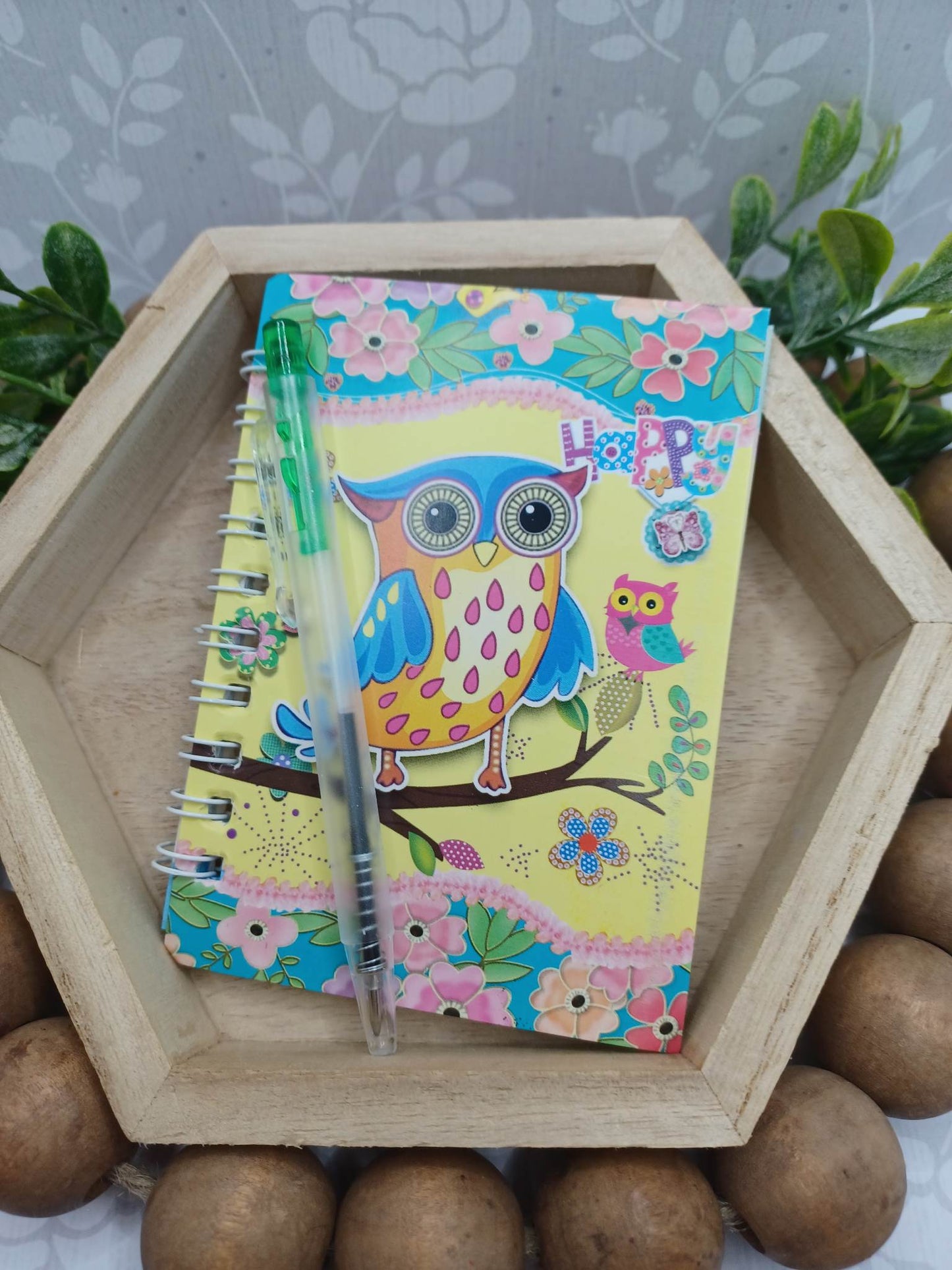 Yellow Owl Notebook & Pen Set