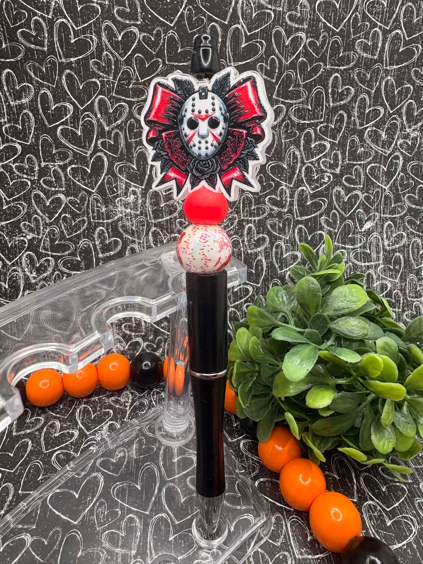 Michael Themed Beaded Ink Pen