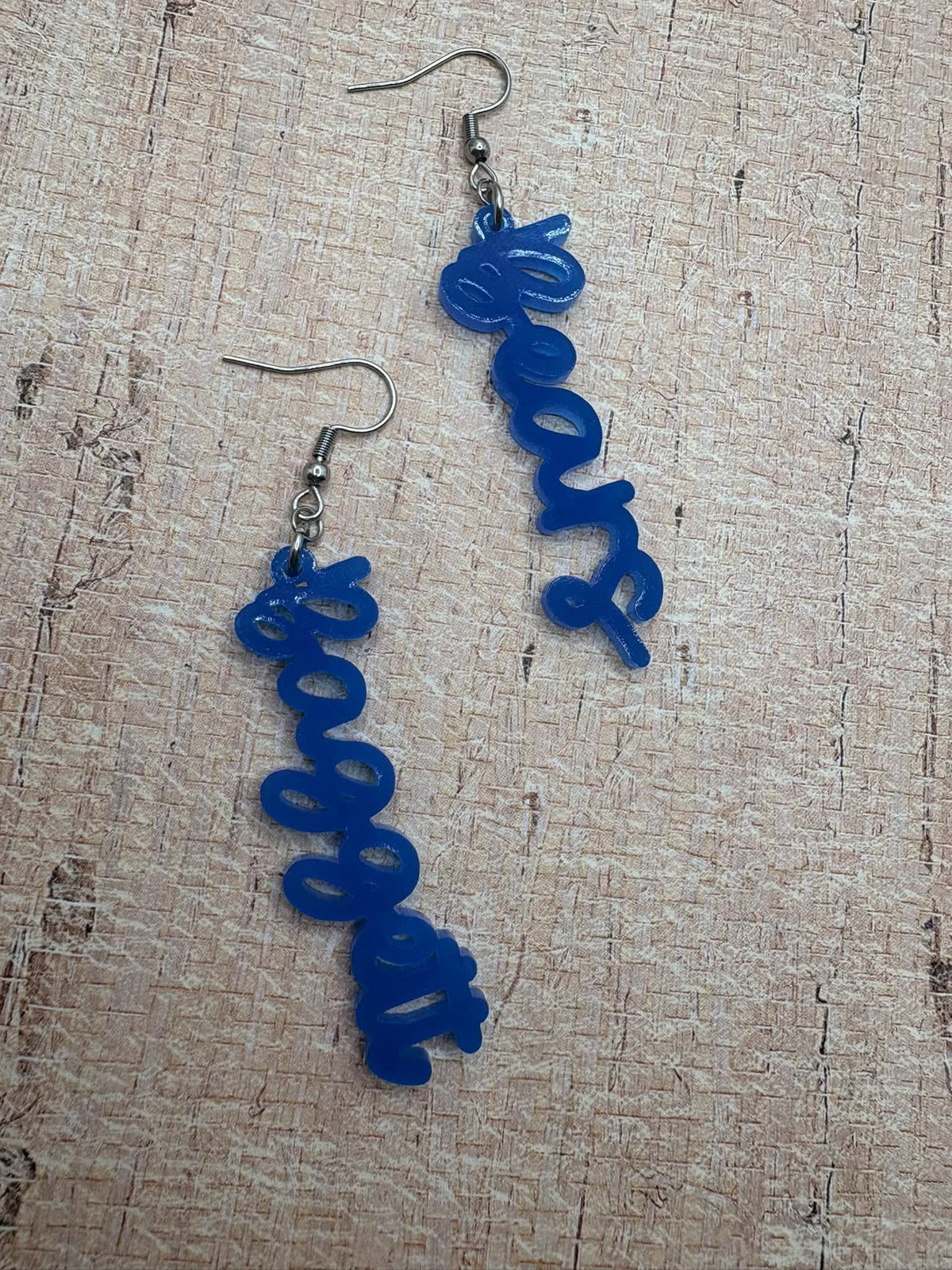 Bagget Bears Earrings - Blue