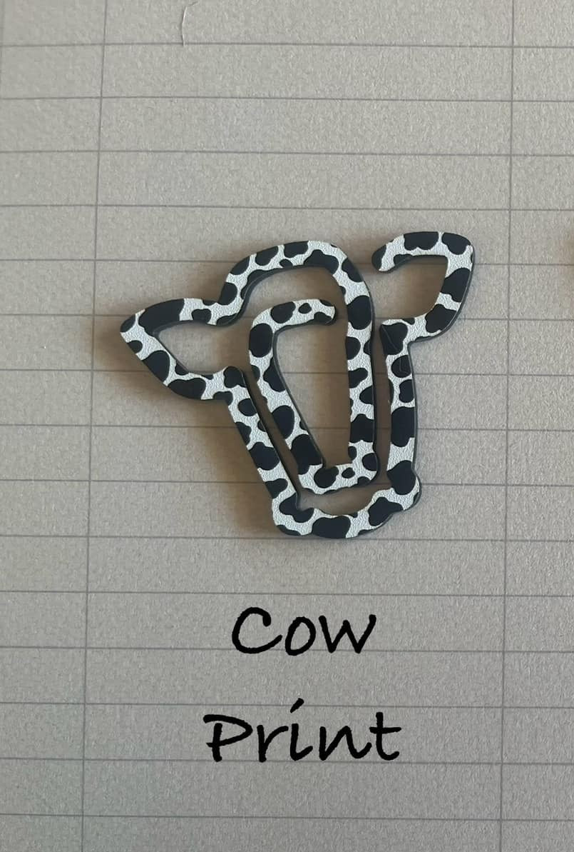 Cow Print Bookmark