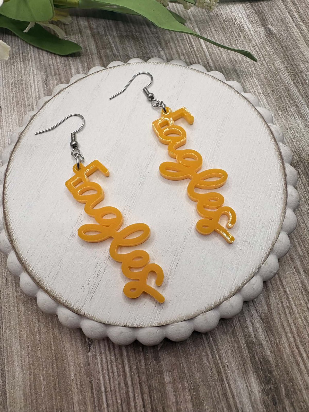 Austin Eagles Golden Earrings