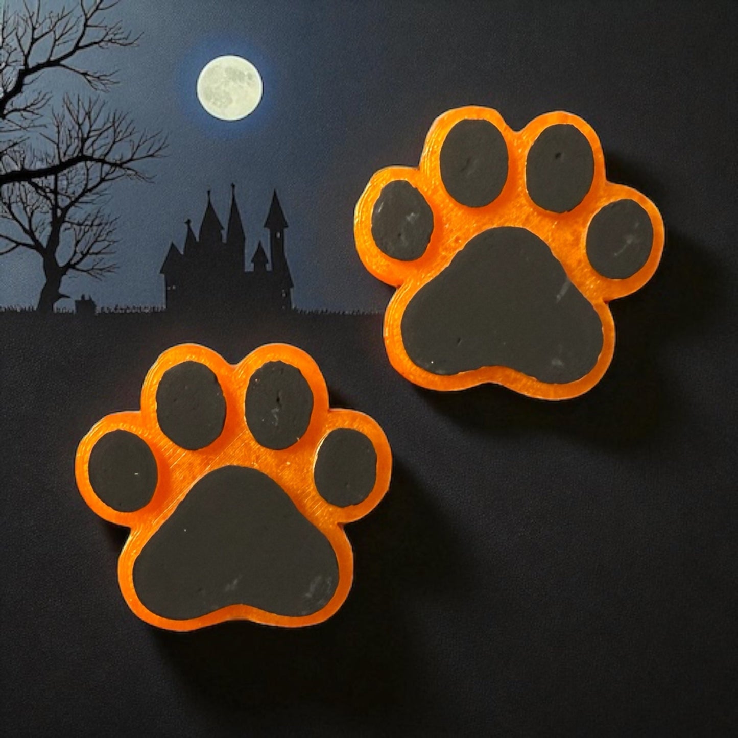 PREORDER - Orange Paw Vent Clip Set