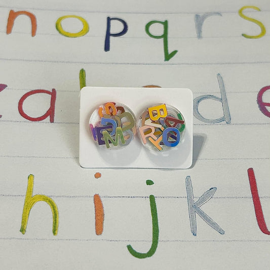 Teacher Style Acrylic Earrings