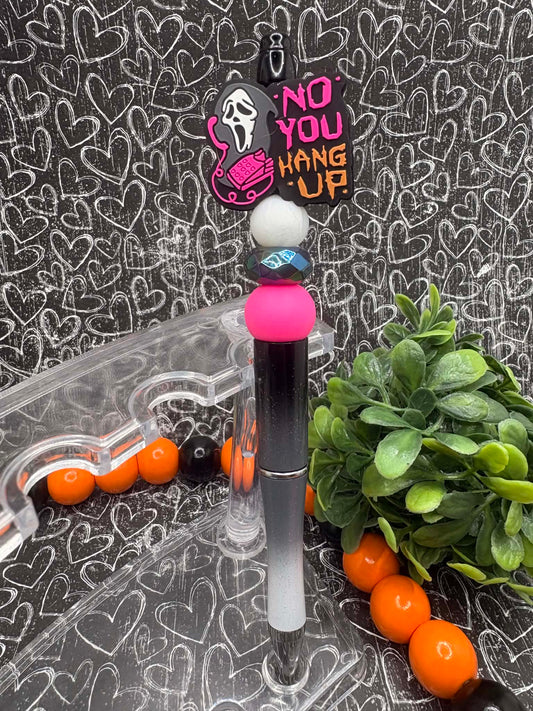 No You Hang up Beaded Ink Pen