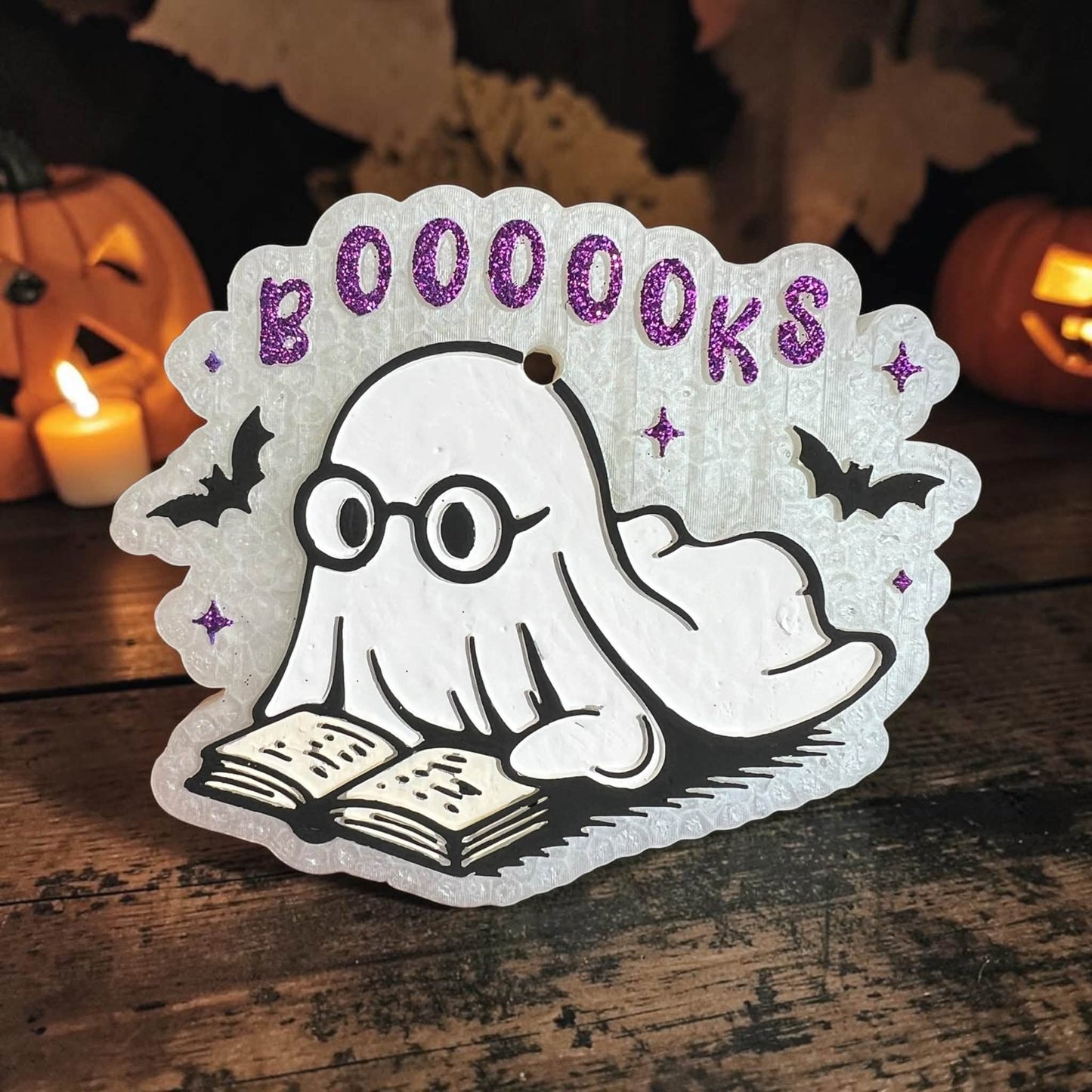 INSTOCK - Booooks Ghost Freshie - Scented in Pumpkin Buttercream