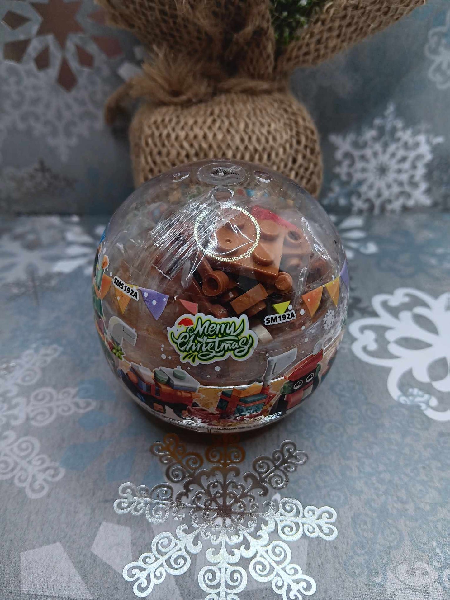 Christmas Building Block Set - Brown