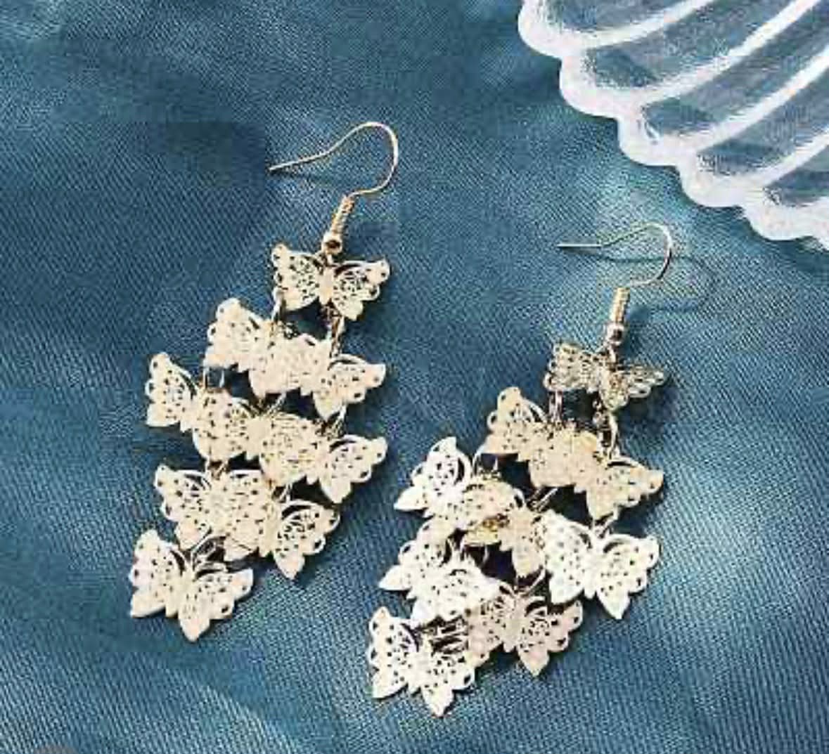 Gold Butterfly Earrings