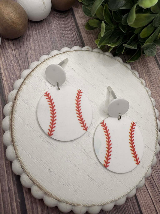 Baseball Earrings