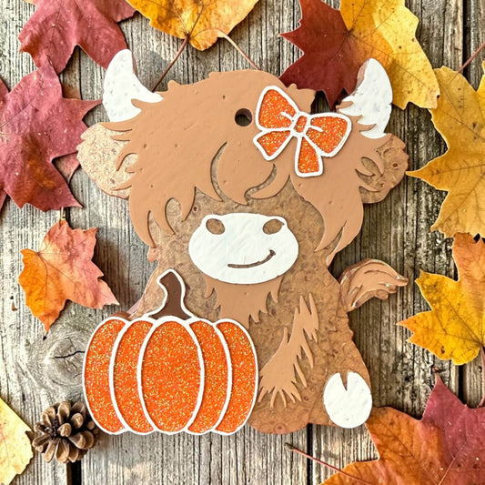 INSTOCK - Pumpkin Patch Cow Freshie - Scented in Butt Naked