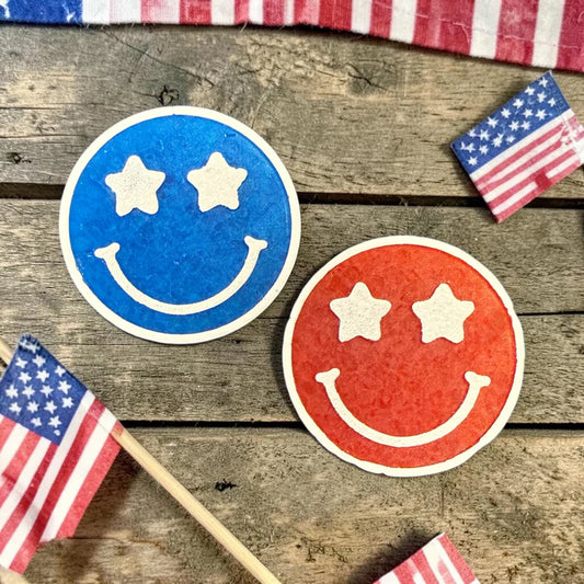 INSTOCK - Stars and Smileys Vent Clip Freshie Set - Scented in Sweet Watermelon - Horizontal