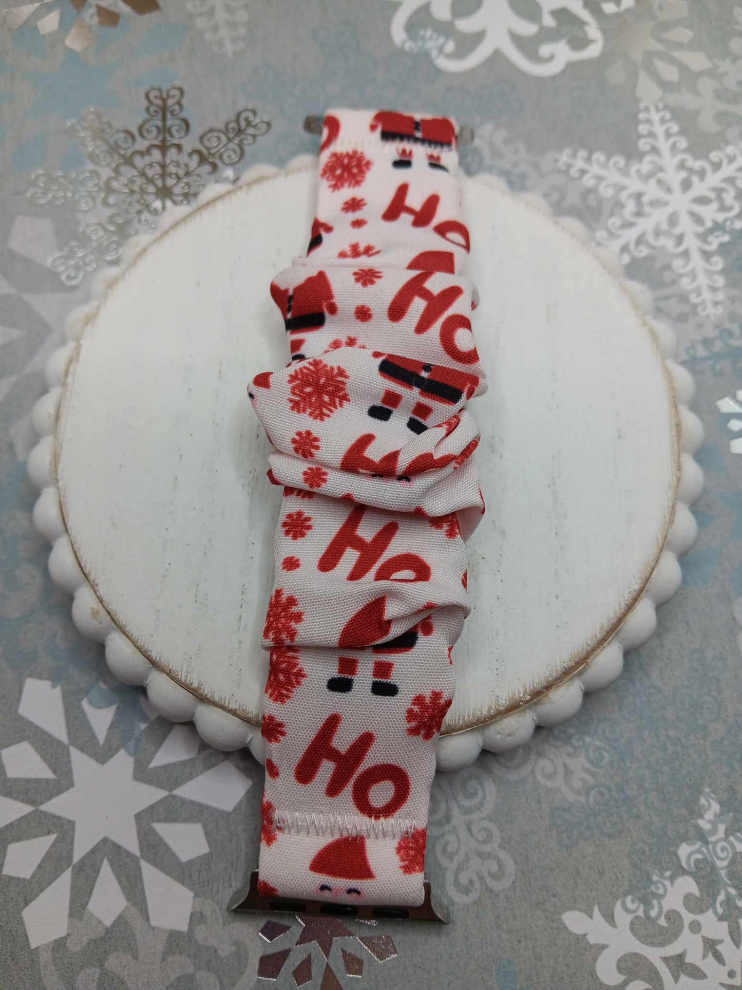 HO HO HO Christmas Scrunch Watch Band - 38/40/41