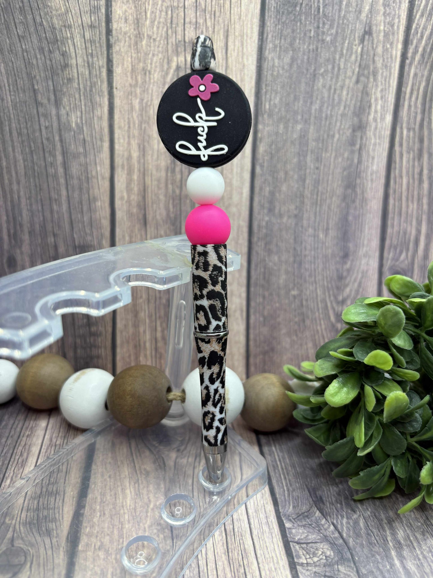 Good Moms say BAD Words Beaded Ink Pen