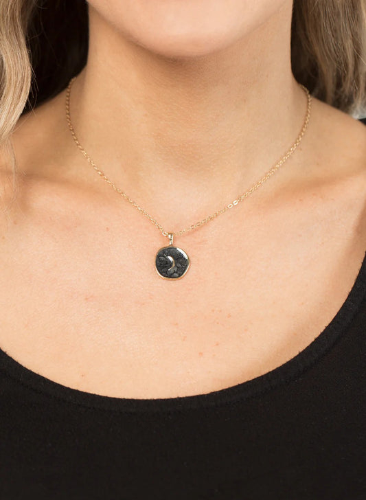 Gold Moon Necklace