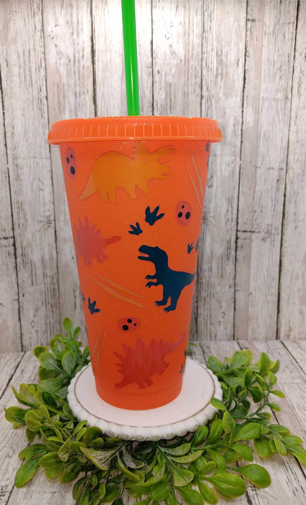 Orange Dino Cup