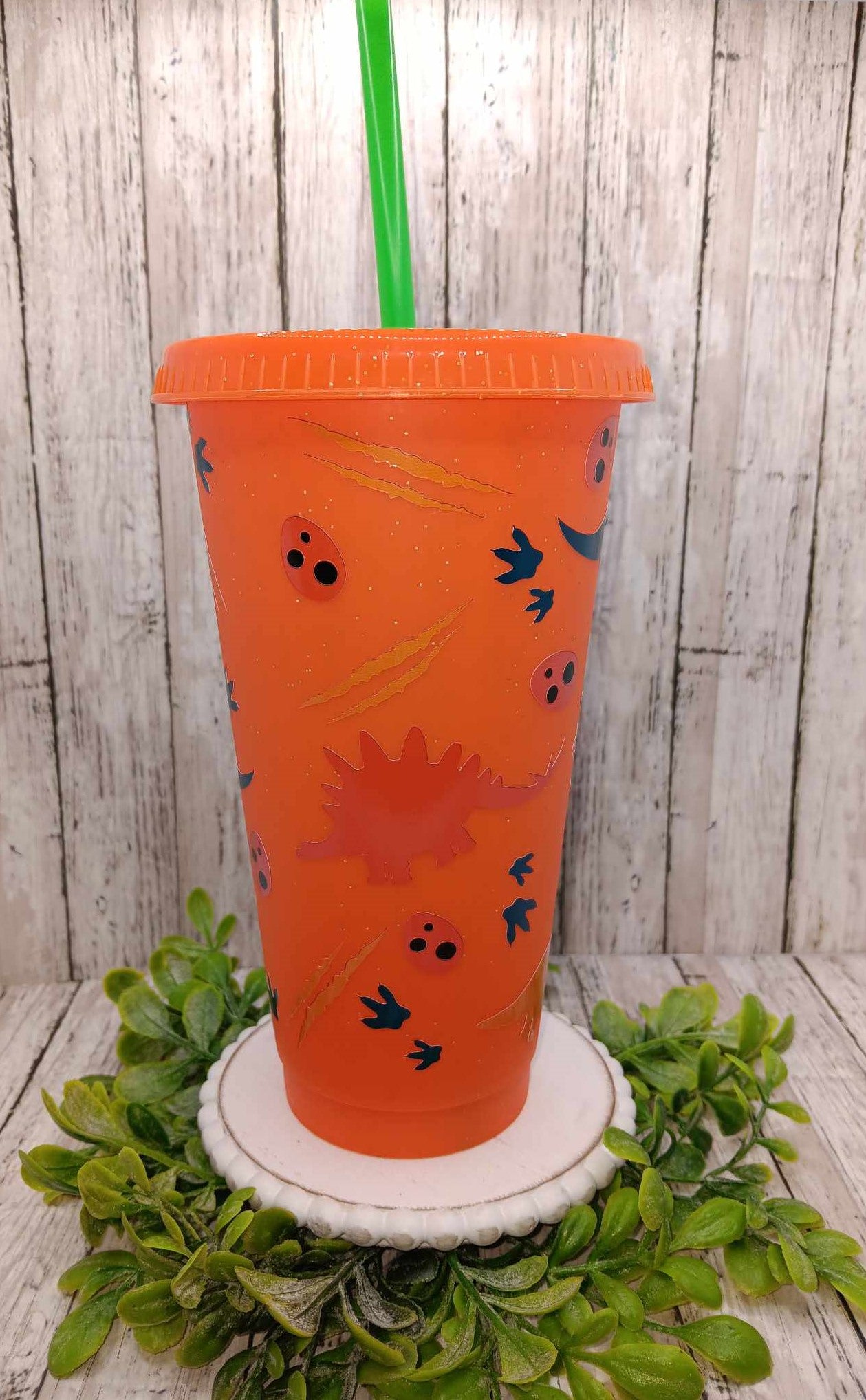 Orange Dino Cup