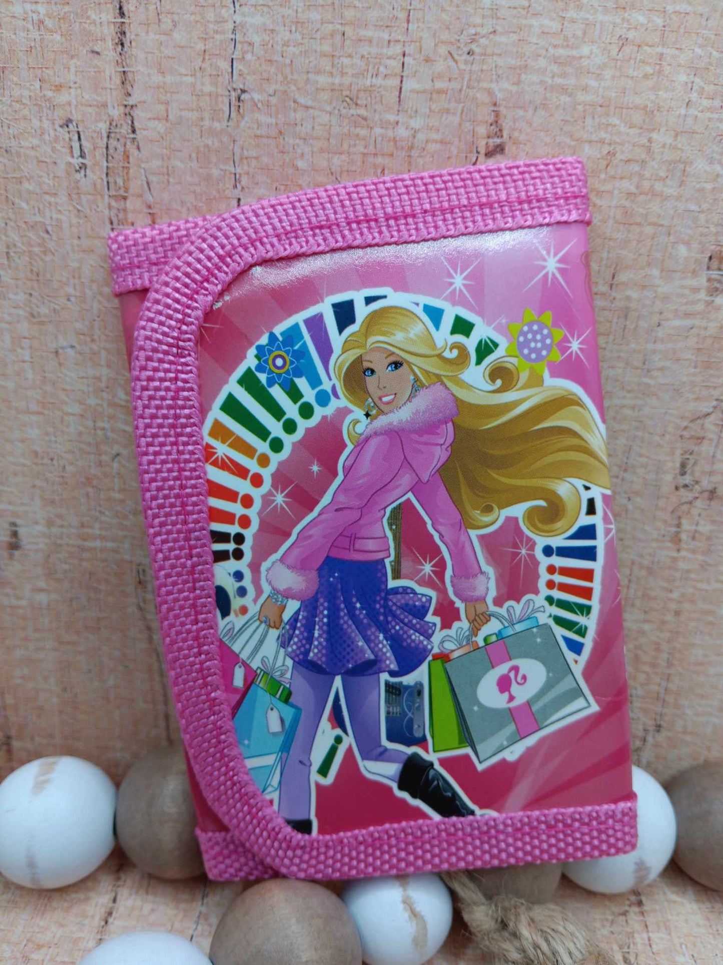 Pink Doll Themed Wallet  - Cartoon Pink