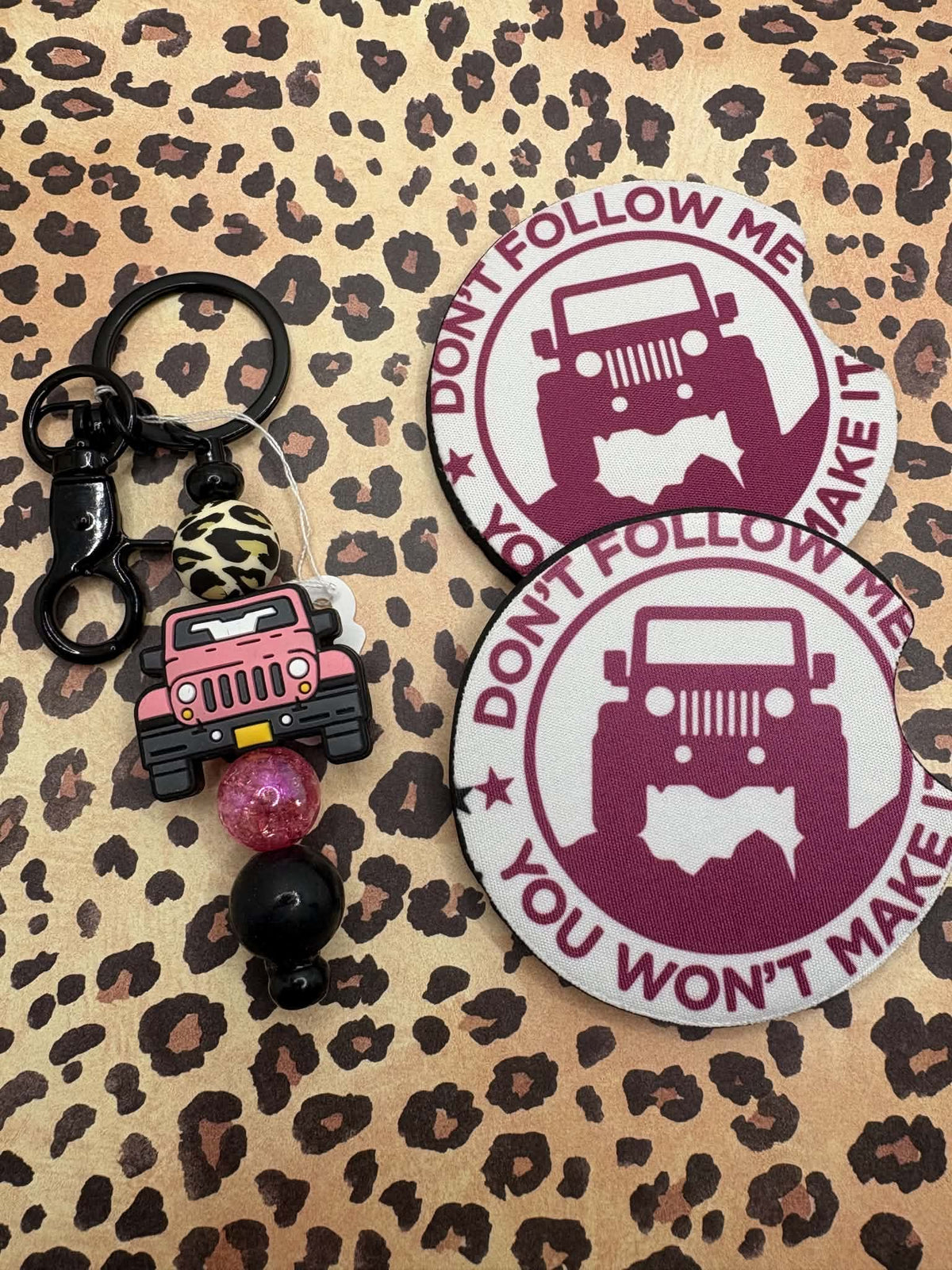 Pink Jeep Gift Set