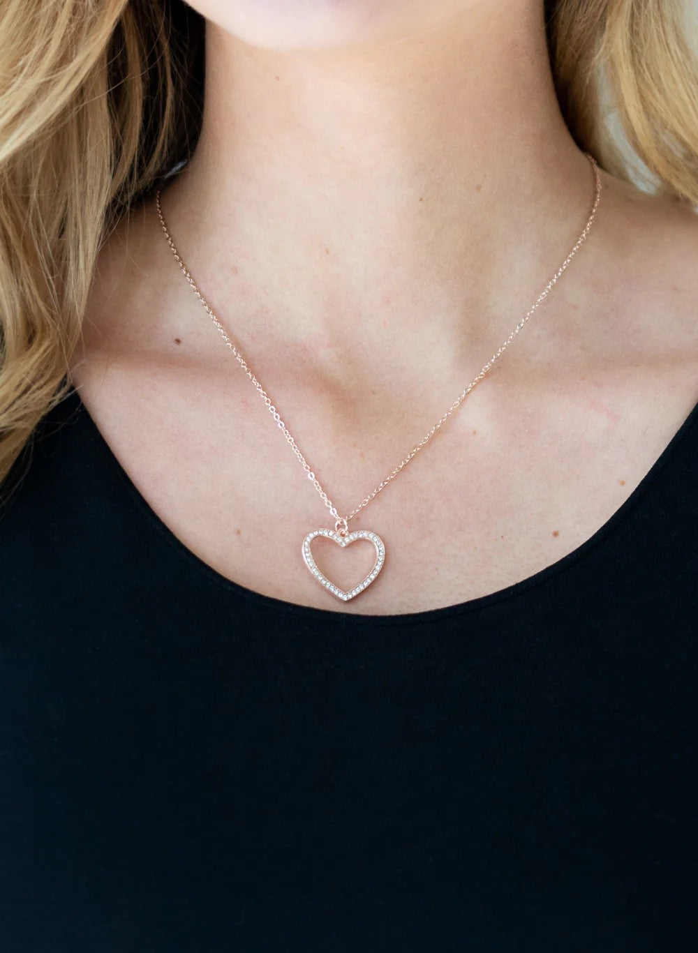 Rose Gold Heart Necklace