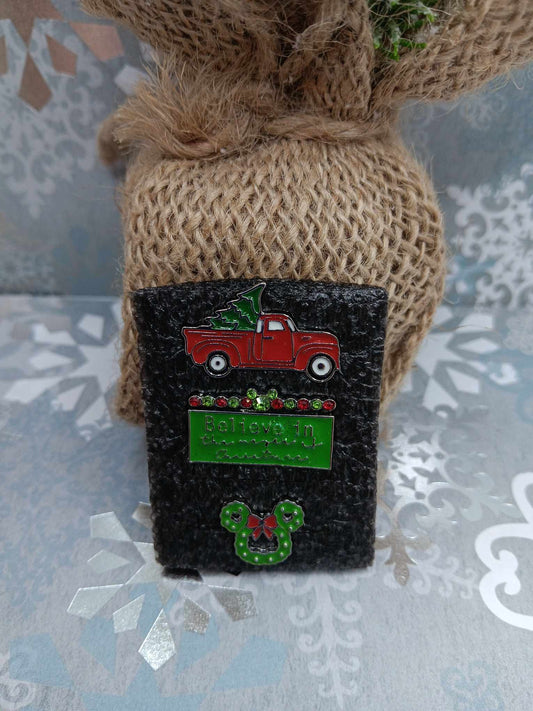 Believe in the Magic of Christmas Red Truck Watch Accessory Set - Silver