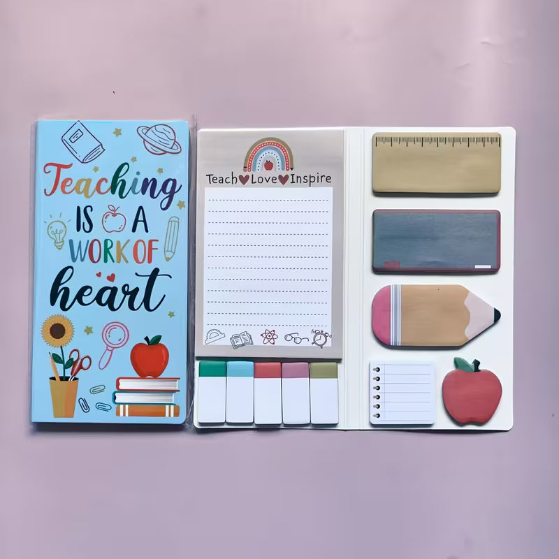 Teaching is a work of Heart Sticky Note Set