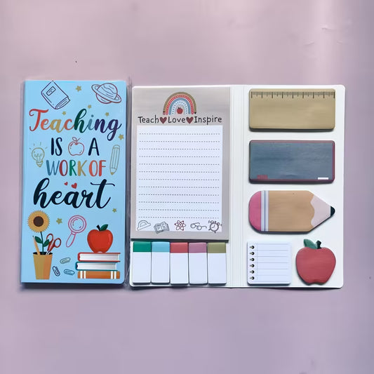 Teaching is a work of Heart Sticky Note Set