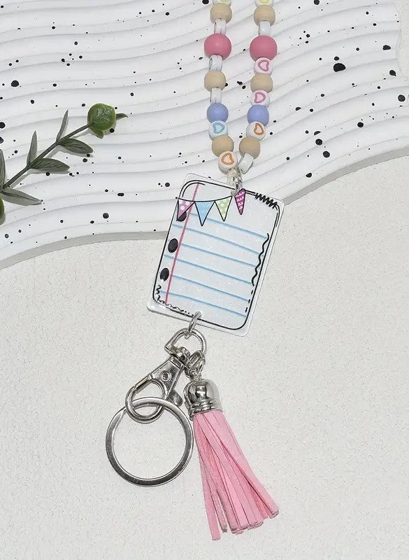 Beaded Teacher Lanyard
