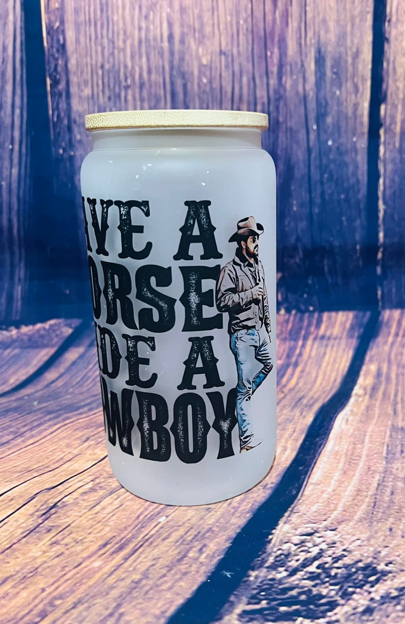 PRE ORDER - Save a Horse Ride a Cowboy Glass Tumbler