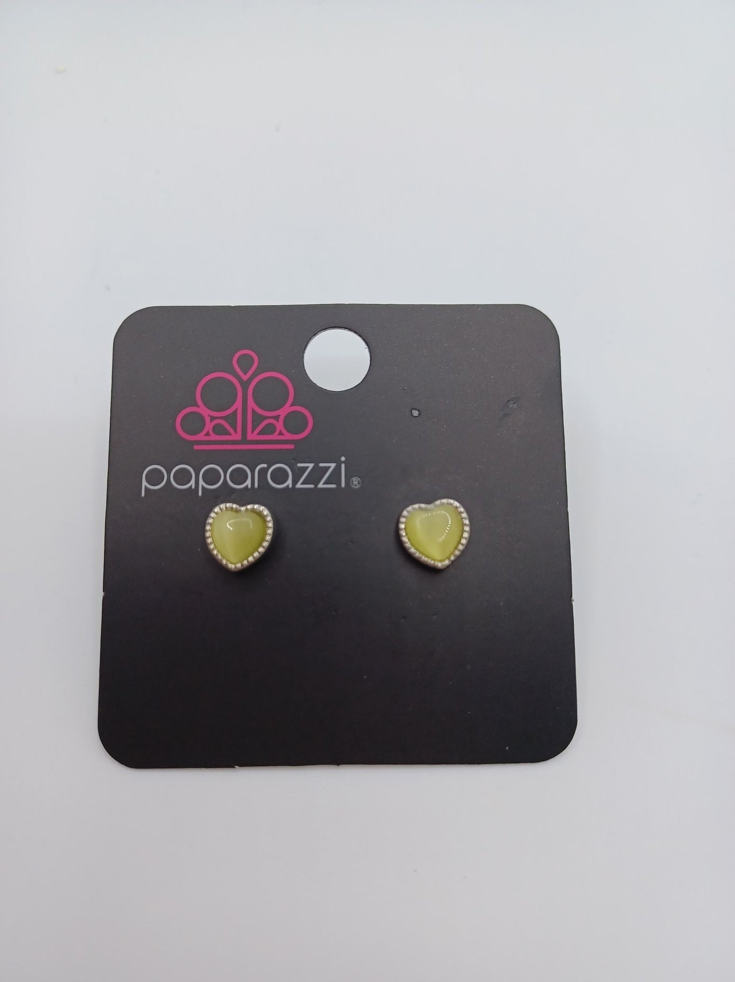 Yellow Moonstone Heart Earrings