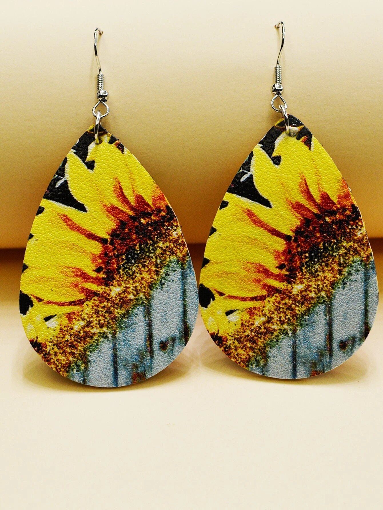 Sunflower w/ Turquoise Detail Earrings