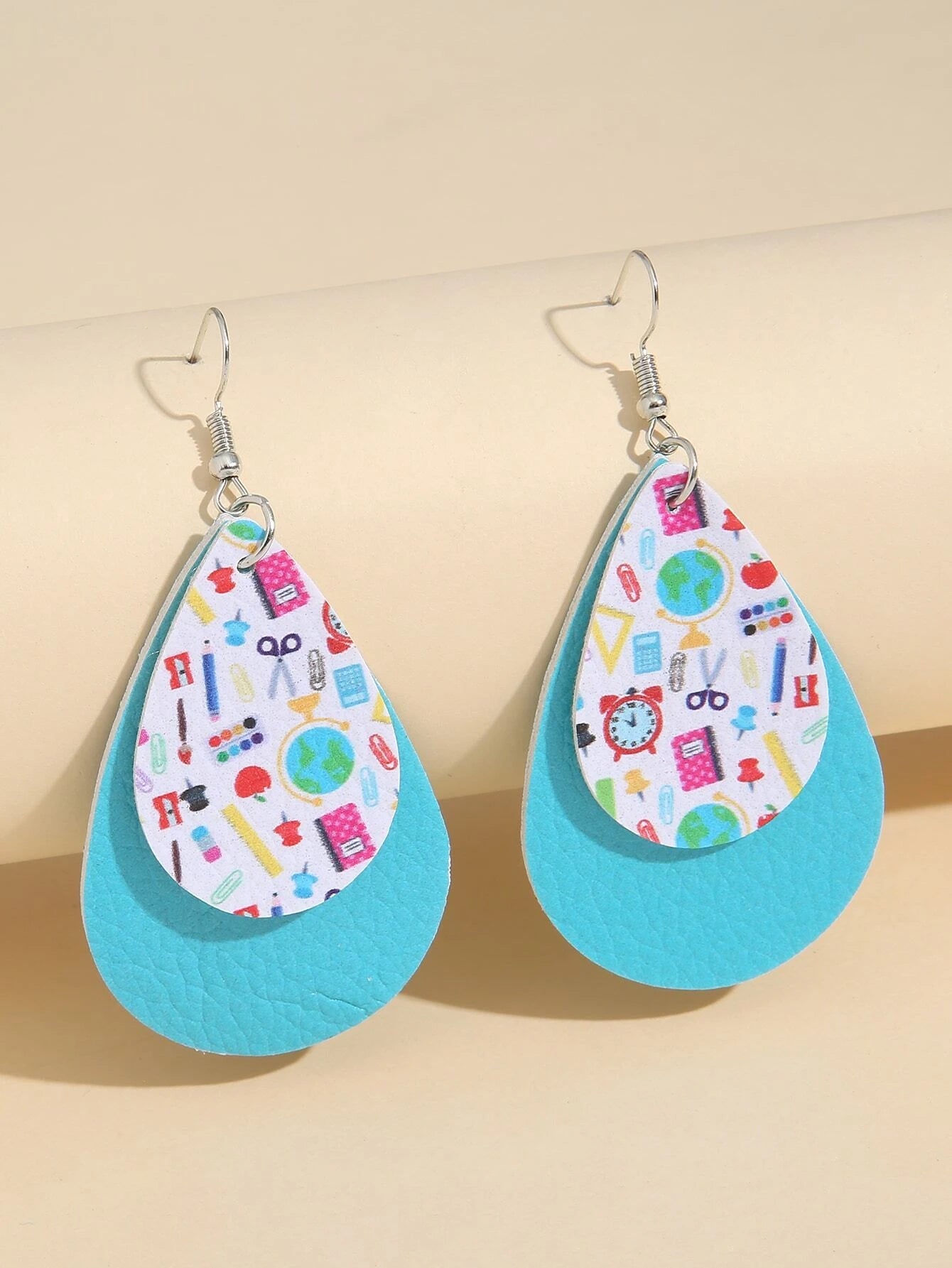 Double Layered Teacher Earrings