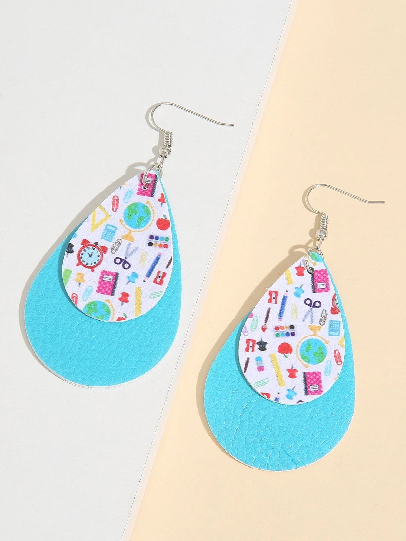 Double Layered Teacher Earrings