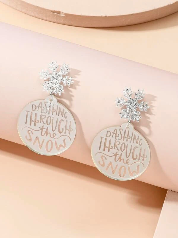 Dashing through the Snow Earrings