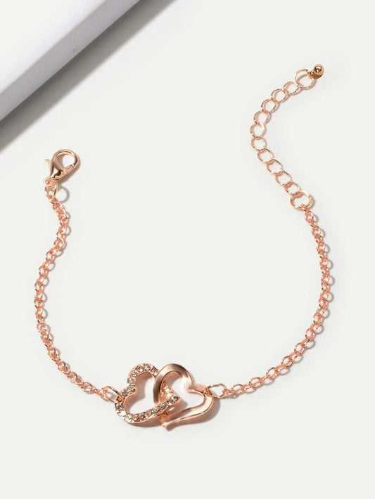 Double Heart Bracelet